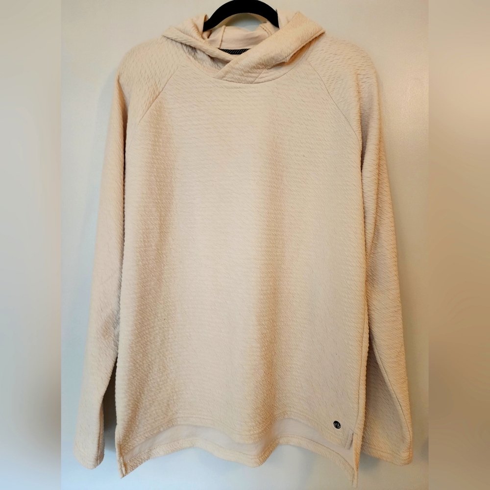 Apana Pullover Hoodie - Textured Knit Sweatshirt - New - Size Medium